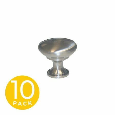 SAPPHIRE 1-1/4 in. Satin Nickel Cabinet Knob (10-Pack) SP-CH125Z-US15